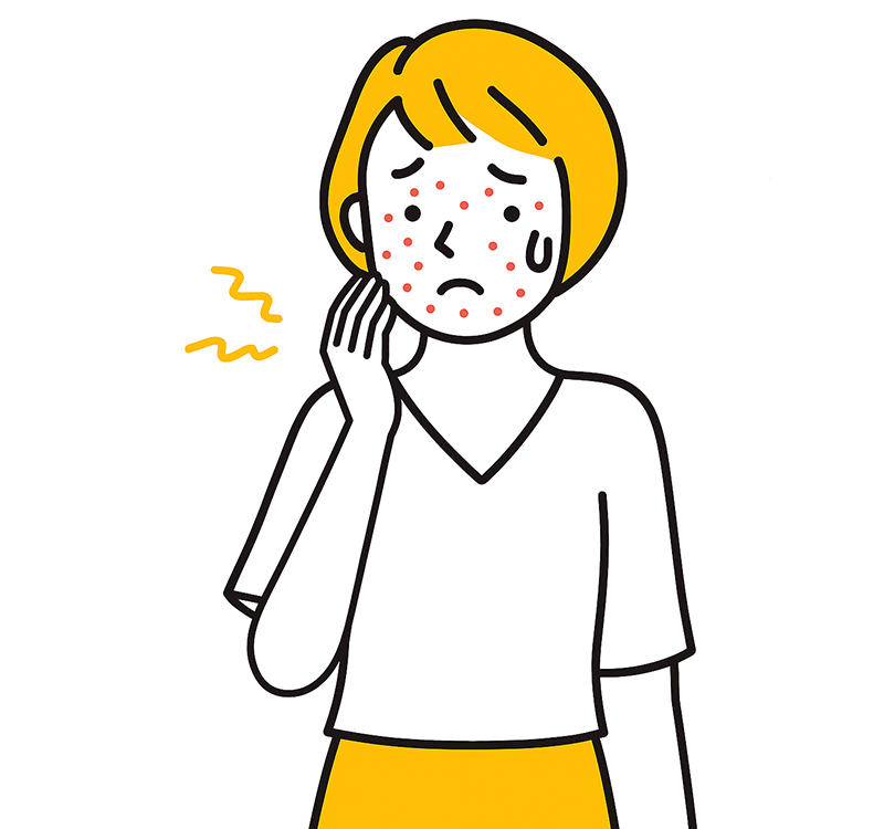 ニキビや吹き出物に悩んでいる