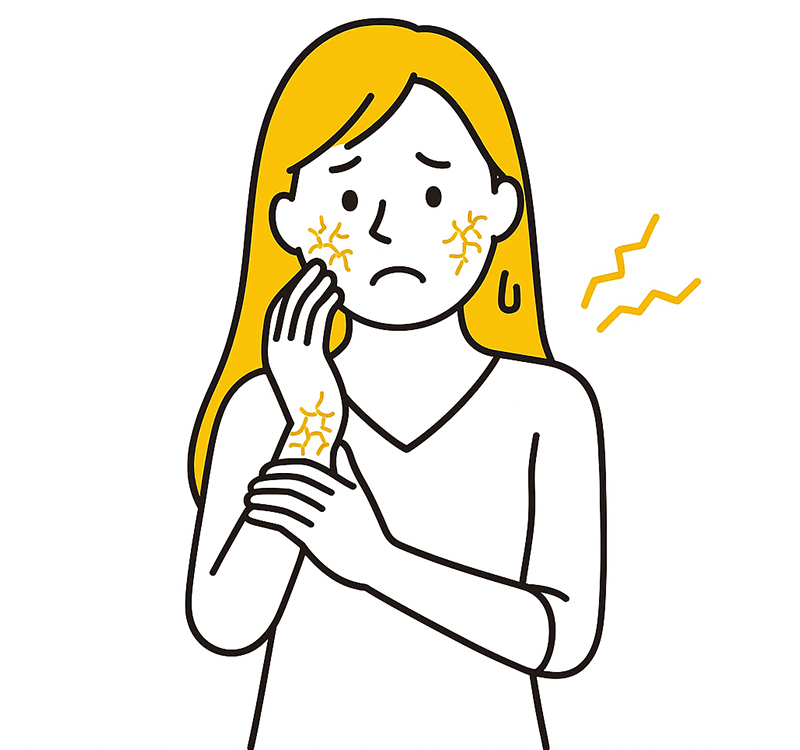 乾燥肌で困っている