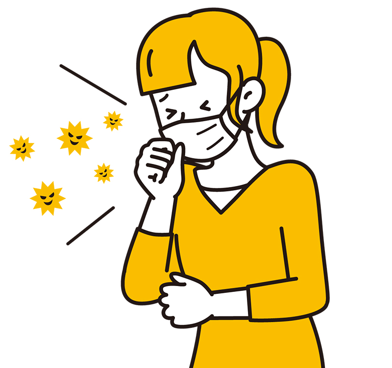 長引く咳や痰がある