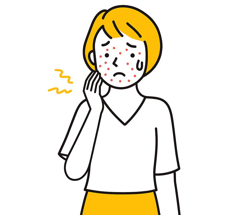 ニキビや吹き出物に悩んでいる