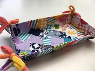 布のかご